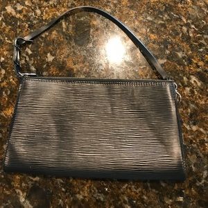 Louis Vuitton Black Epi Leather Pouchette